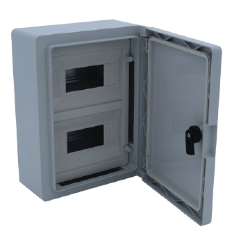 ÇETİNKAYA 25x33x13 2x9= 18 Otomat OPAK KAPAKLI PLASTİK OTOMAT DAĞITIM PANOSU IP65 ÇP 5102