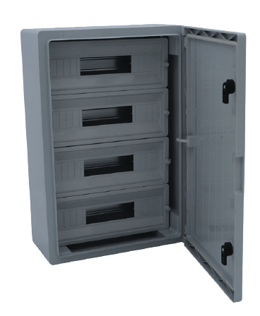 ÇETİNKAYA 40x60x20 4x17= 68 Otomat OPAK KAPAKLI PLASTİK OTOMAT DAĞITIM PANOSU IP65 ÇP 5105