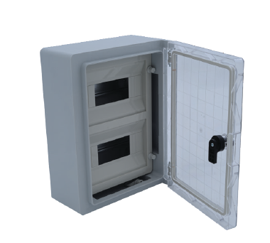ÇETİNKAYA 21x28x13 2x8= 16 Otomat ŞEFFAF KAPAKLI PLASTİK OTOMAT DAĞITIM PANOSU IP65 ÇP 5111